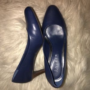 NWOT Ralph Lauren Navy Blue Heels